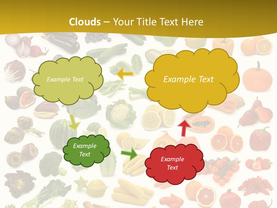 Vegetarian Fruit Assortment PowerPoint Template