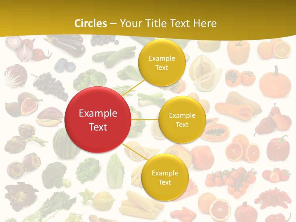 Vegetarian Fruit Assortment PowerPoint Template