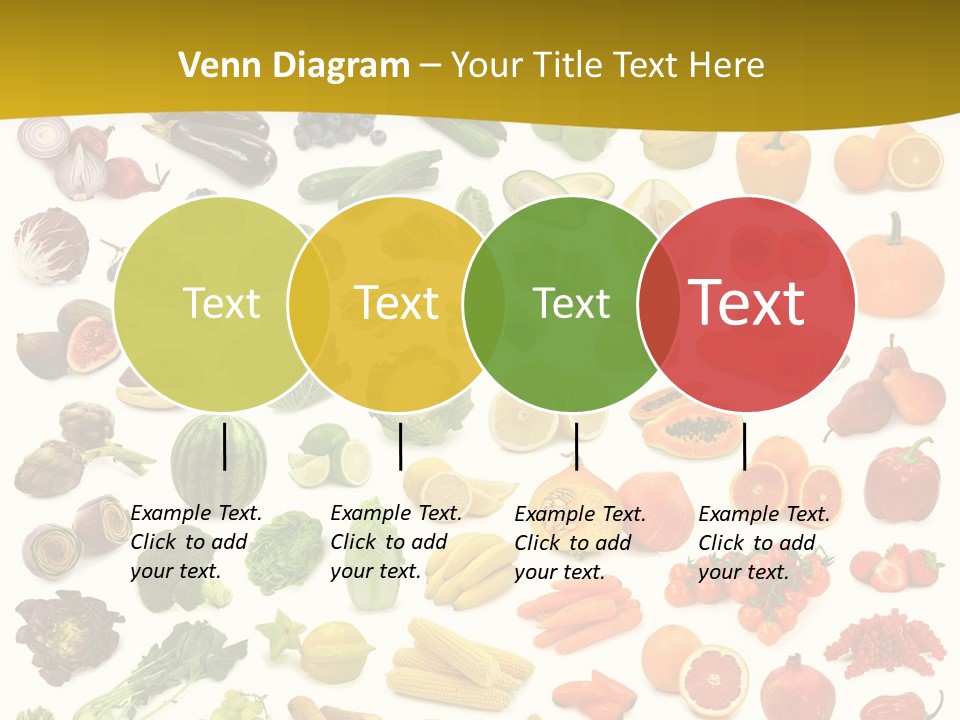 Vegetarian Fruit Assortment PowerPoint Template