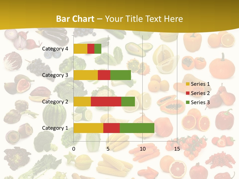Vegetarian Fruit Assortment PowerPoint Template
