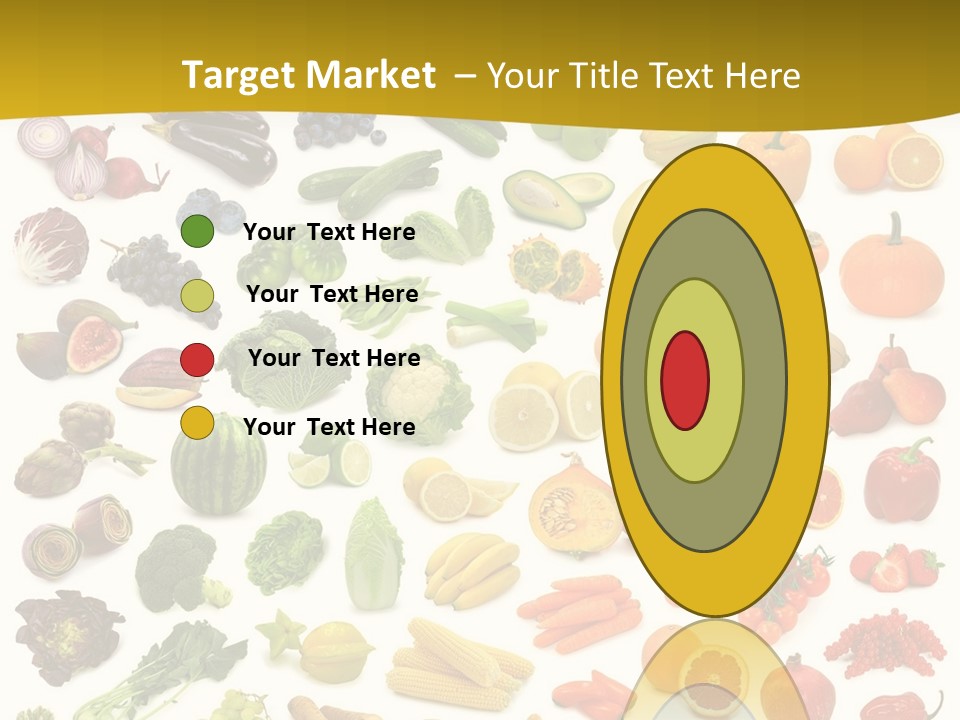 Vegetarian Fruit Assortment PowerPoint Template