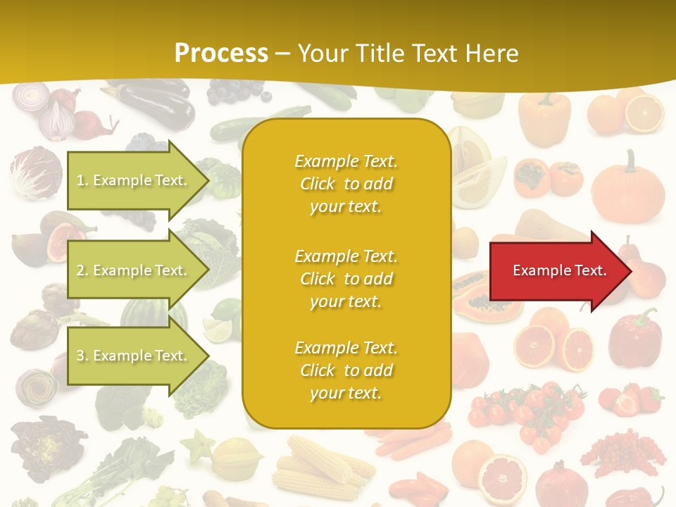 Vegetarian Fruit Assortment PowerPoint Template