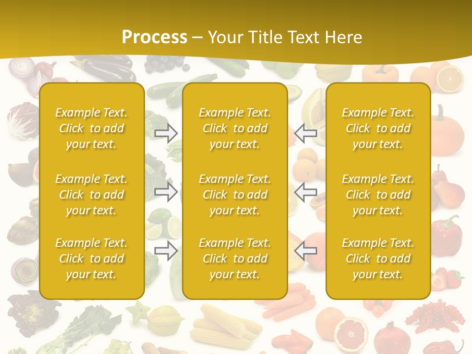 Vegetarian Fruit Assortment PowerPoint Template