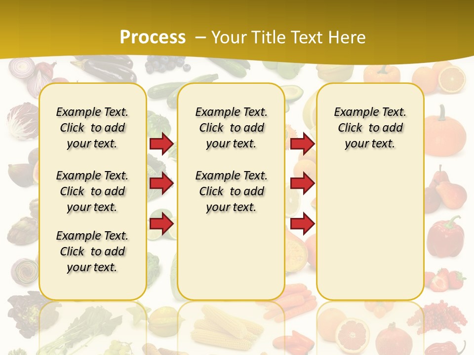 Vegetarian Fruit Assortment PowerPoint Template