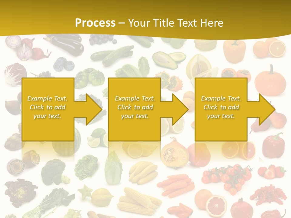Vegetarian Fruit Assortment PowerPoint Template