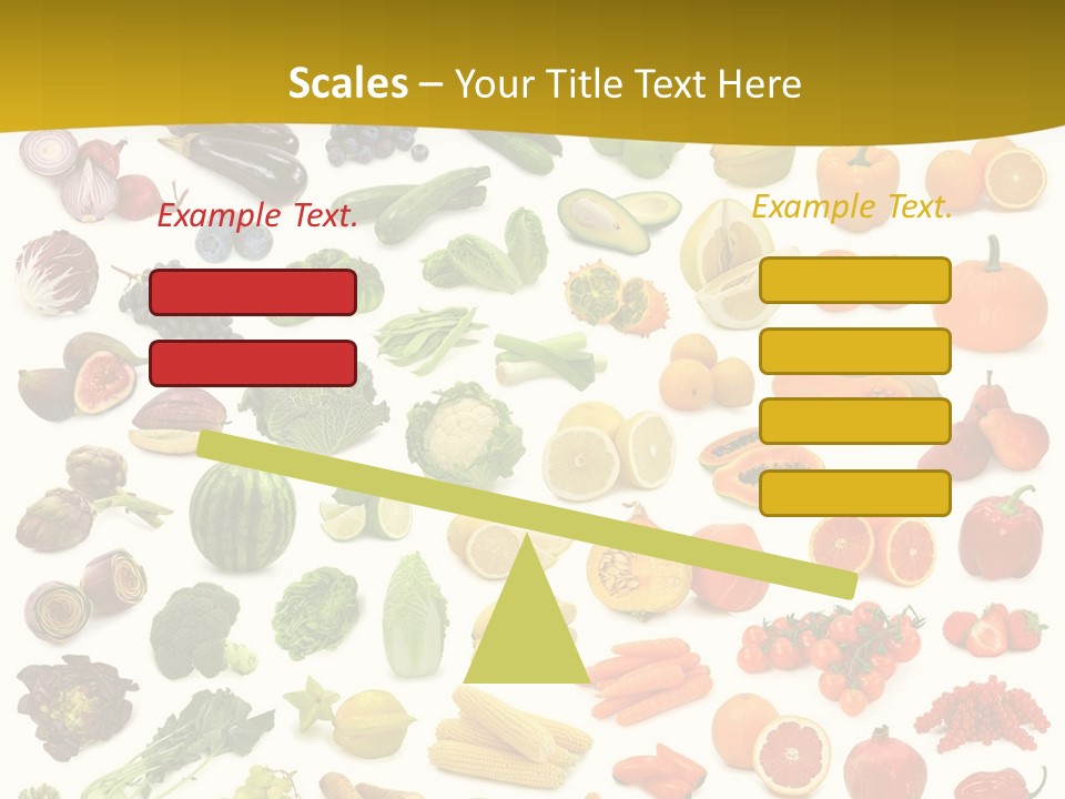 Vegetarian Fruit Assortment PowerPoint Template