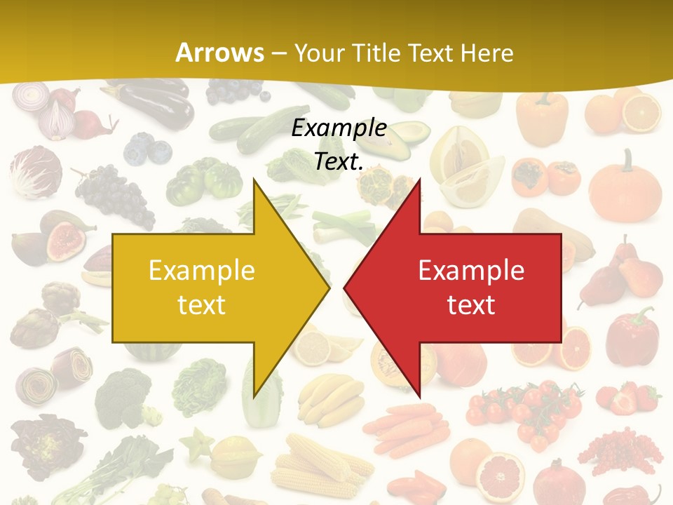 Vegetarian Fruit Assortment PowerPoint Template