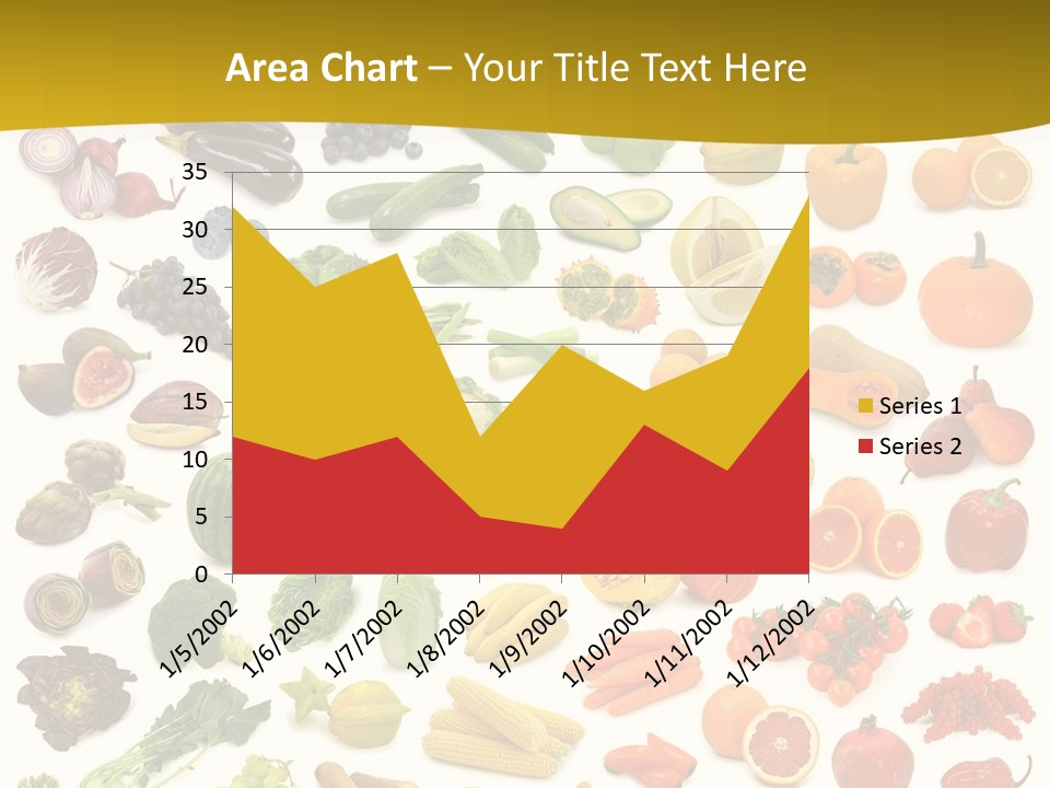 Vegetarian Fruit Assortment PowerPoint Template