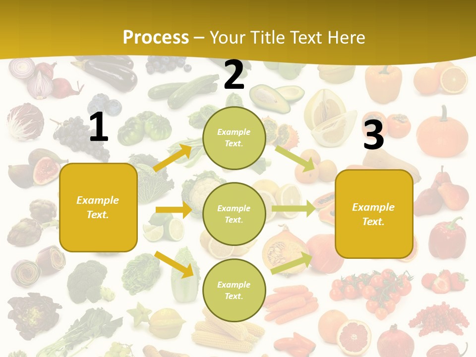 Vegetarian Fruit Assortment PowerPoint Template