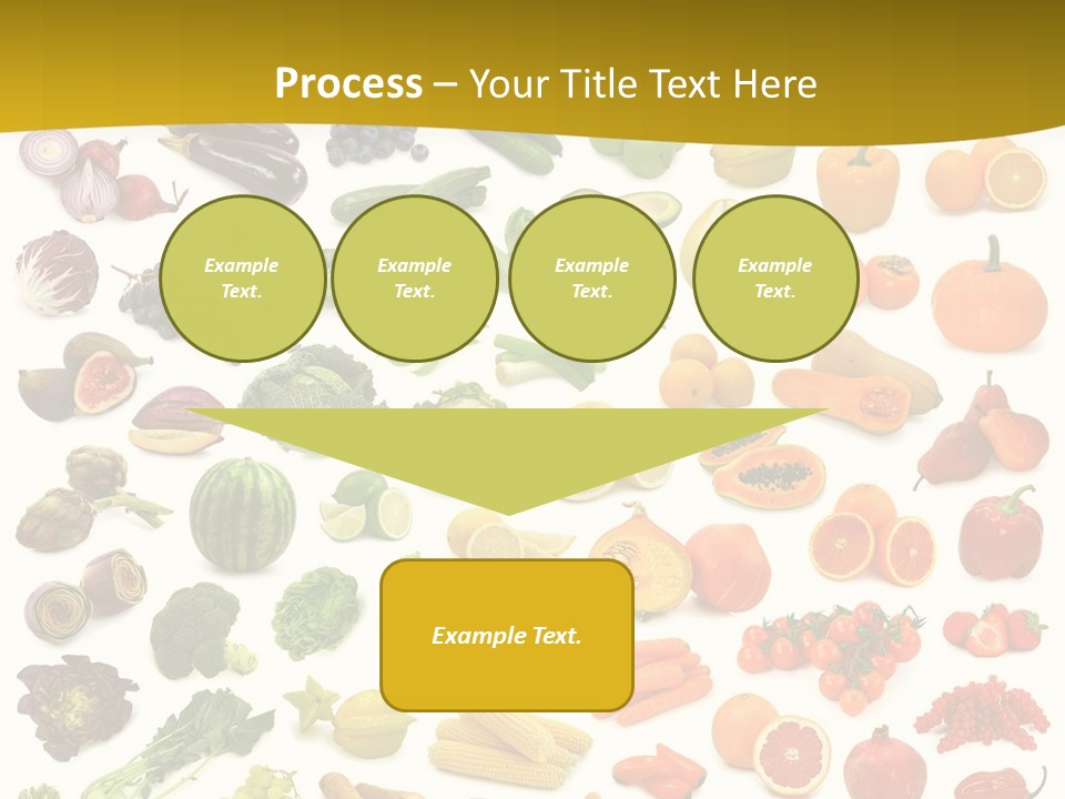 Vegetarian Fruit Assortment PowerPoint Template