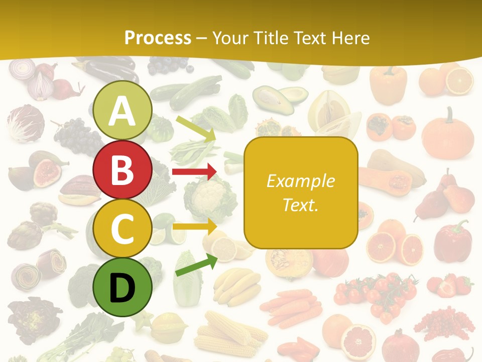 Vegetarian Fruit Assortment PowerPoint Template