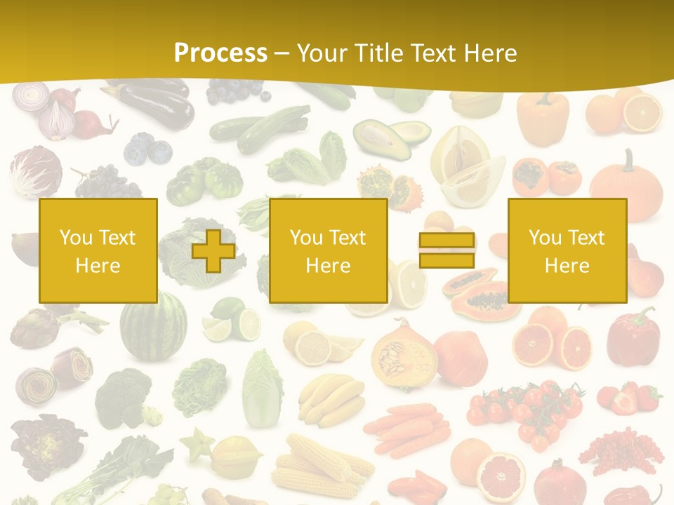 Vegetarian Fruit Assortment PowerPoint Template