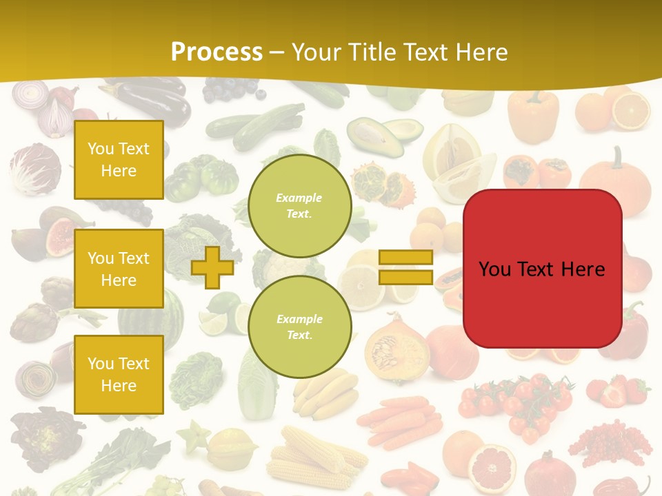 Vegetarian Fruit Assortment PowerPoint Template