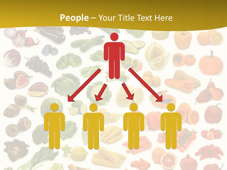 Vegetarian Fruit Assortment PowerPoint Template