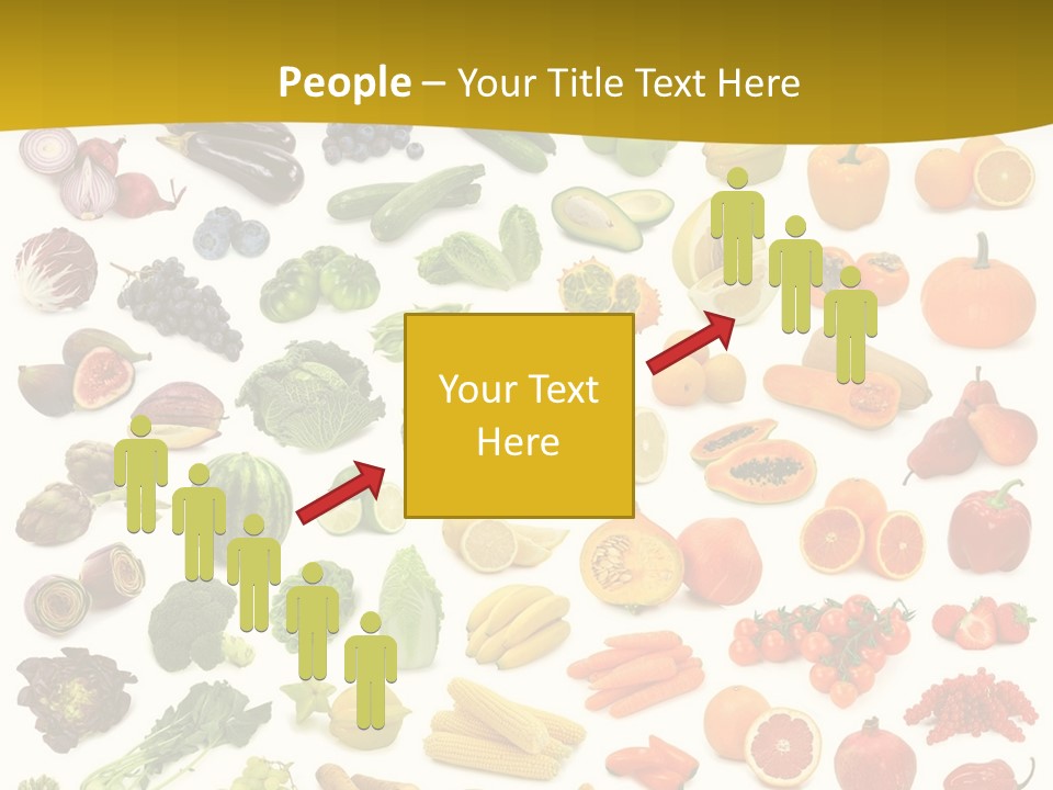Vegetarian Fruit Assortment PowerPoint Template