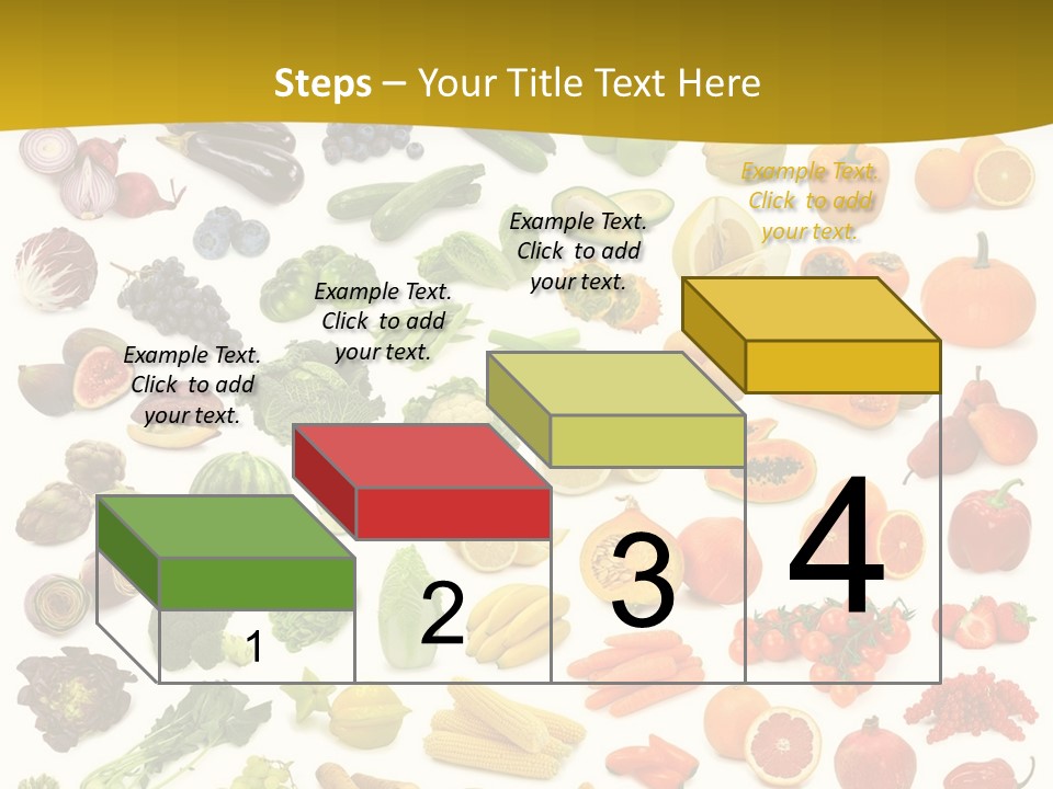 Vegetarian Fruit Assortment PowerPoint Template