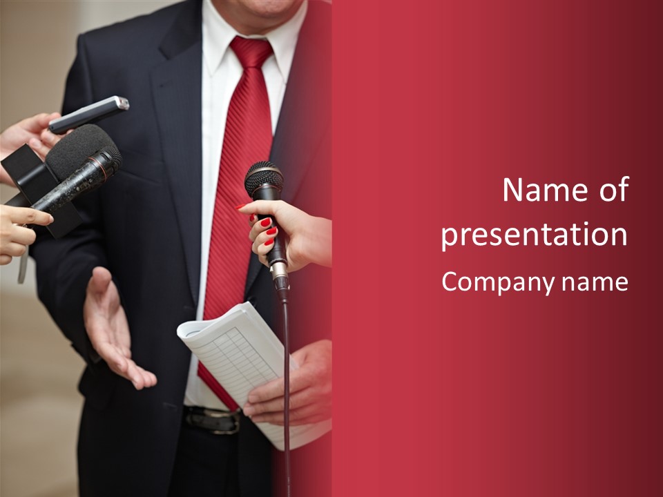 Meeting Question Speech PowerPoint Template