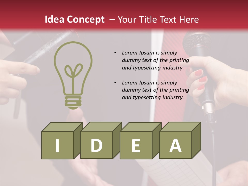 Meeting Question Speech PowerPoint Template