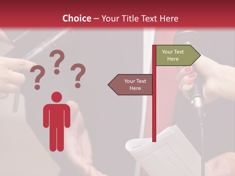 Meeting Question Speech PowerPoint Template