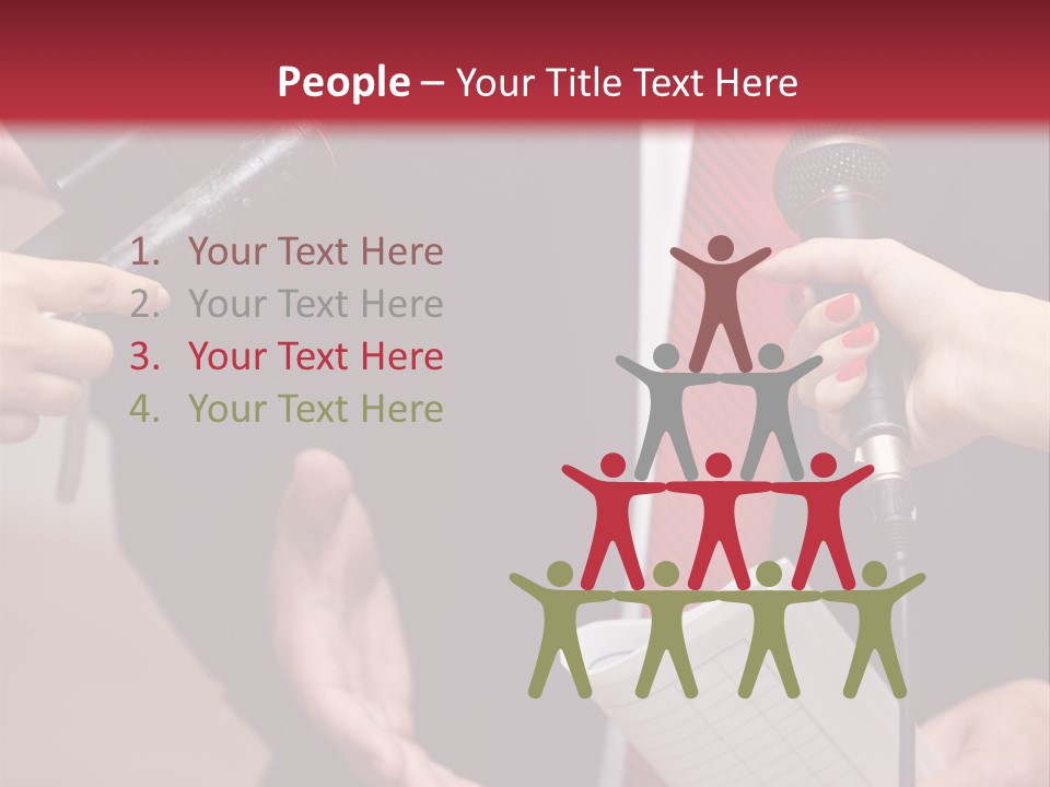 Meeting Question Speech PowerPoint Template