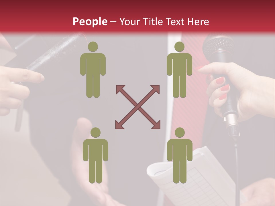 Meeting Question Speech PowerPoint Template