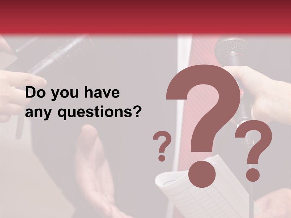Meeting Question Speech PowerPoint Template