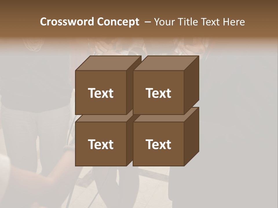 Communication Stage Microphone PowerPoint Template