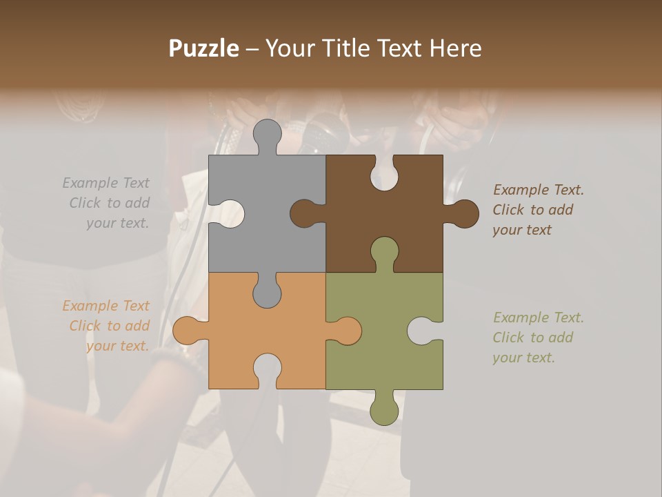 Communication Stage Microphone PowerPoint Template