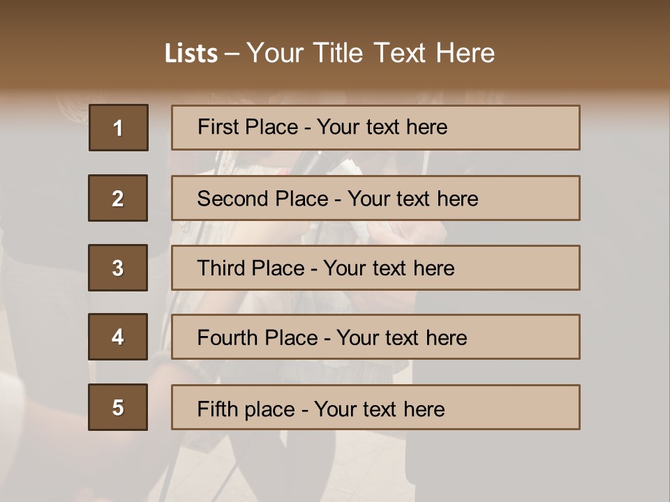 Communication Stage Microphone PowerPoint Template