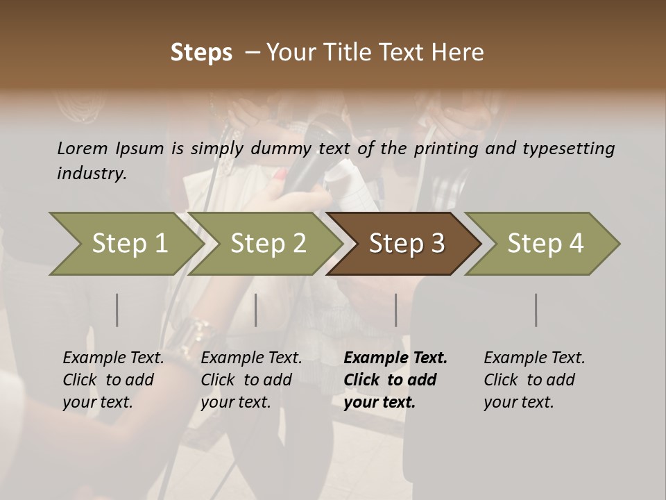 Communication Stage Microphone PowerPoint Template