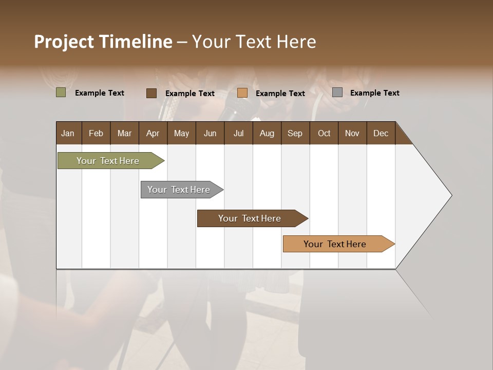 Communication Stage Microphone PowerPoint Template