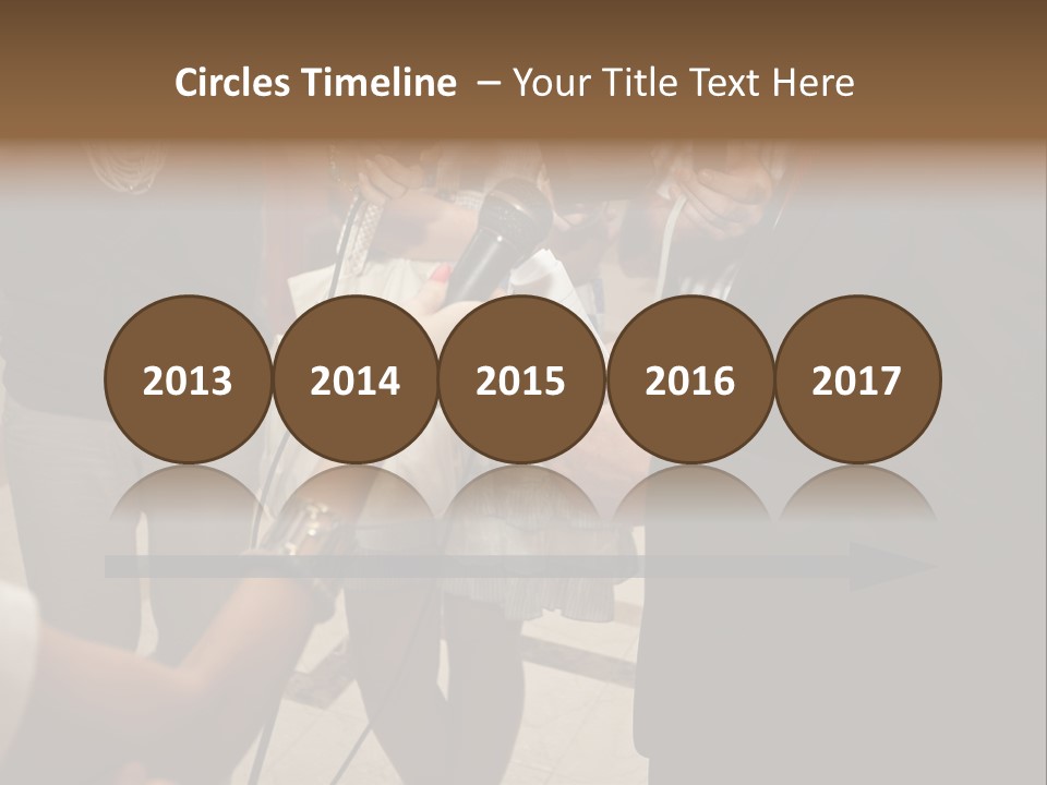 Communication Stage Microphone PowerPoint Template