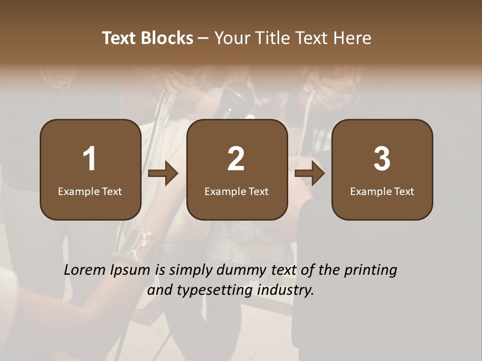Communication Stage Microphone PowerPoint Template
