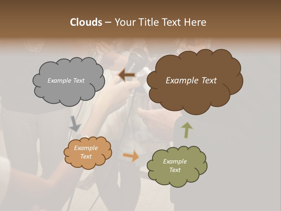 Communication Stage Microphone PowerPoint Template