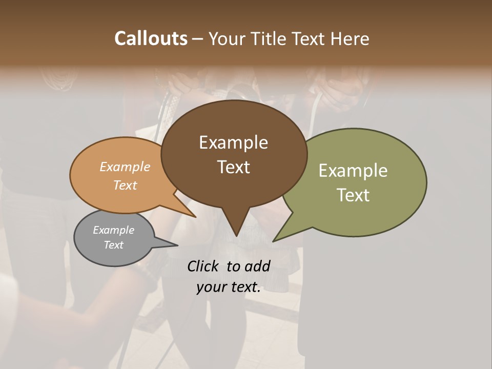Communication Stage Microphone PowerPoint Template