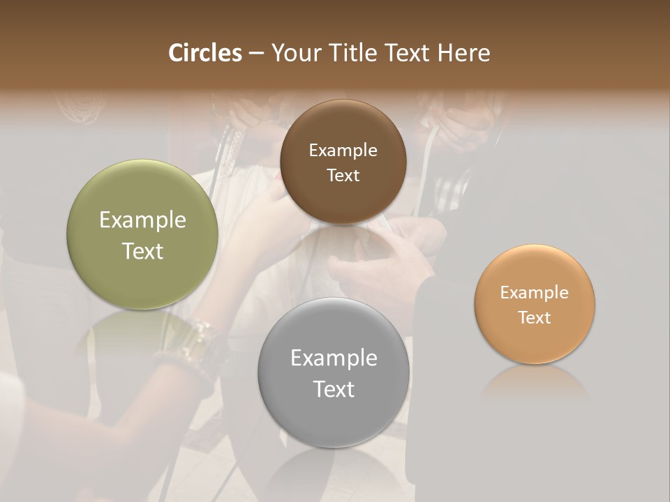 Communication Stage Microphone PowerPoint Template