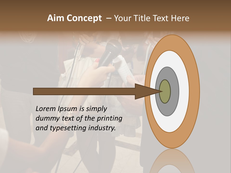 Communication Stage Microphone PowerPoint Template