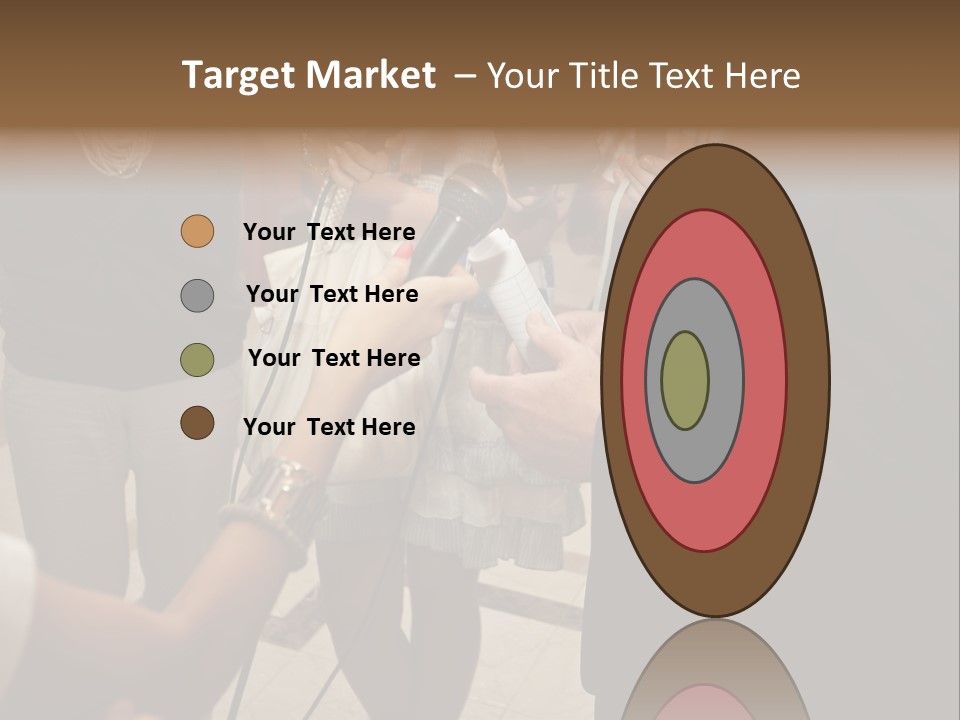 Communication Stage Microphone PowerPoint Template