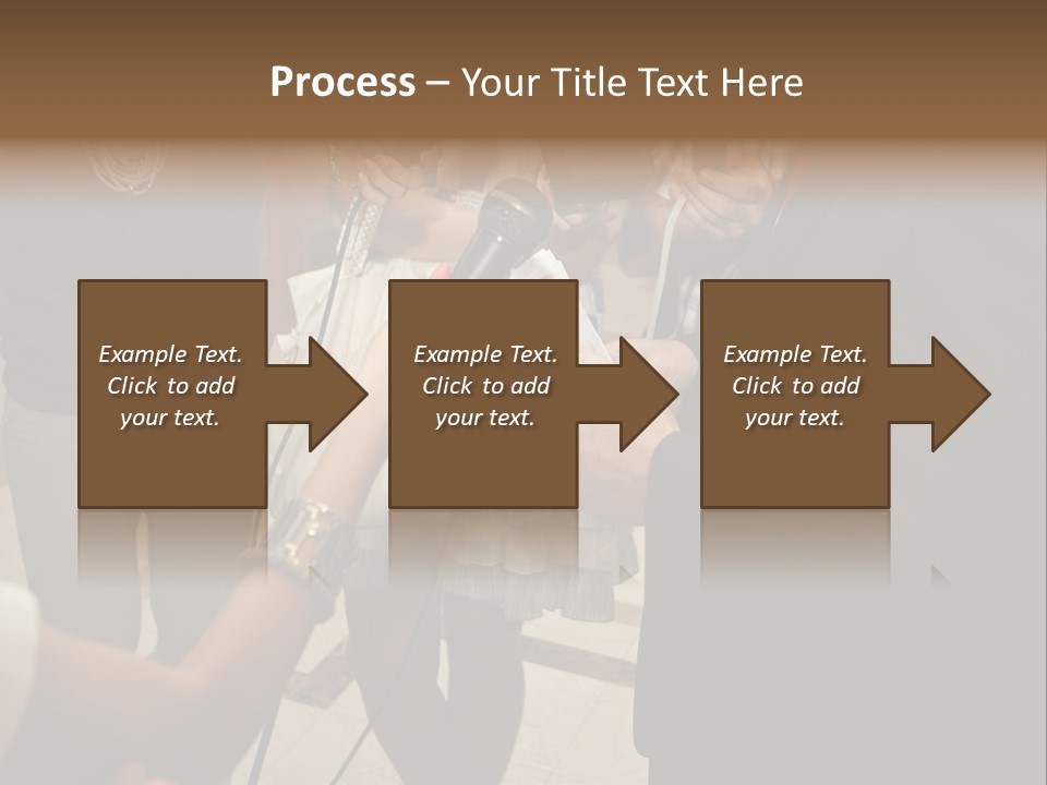 Communication Stage Microphone PowerPoint Template
