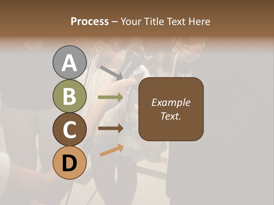 Communication Stage Microphone PowerPoint Template