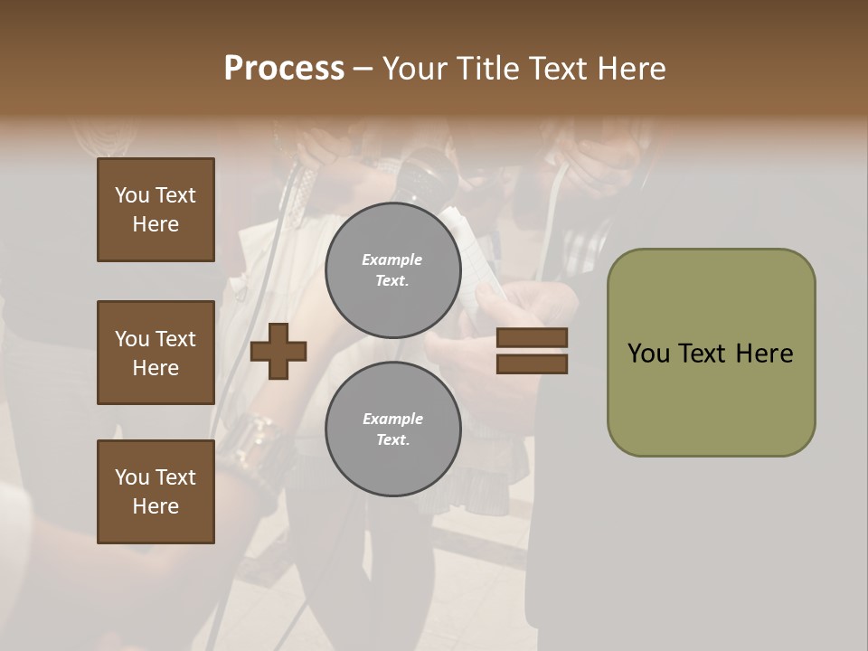 Communication Stage Microphone PowerPoint Template