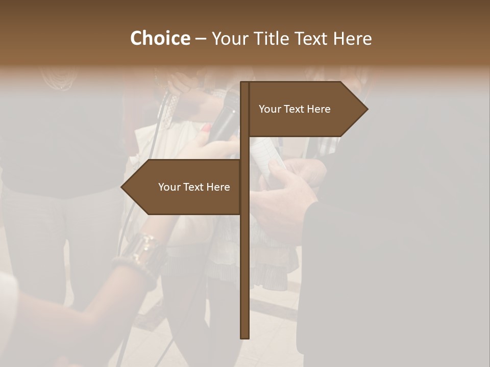 Communication Stage Microphone PowerPoint Template
