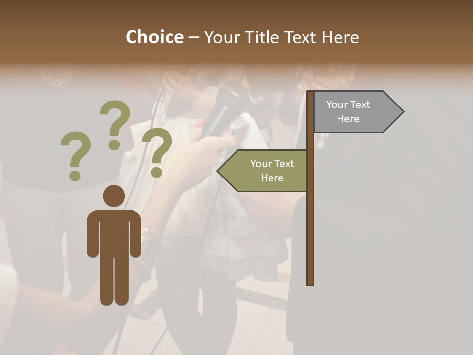 Communication Stage Microphone PowerPoint Template