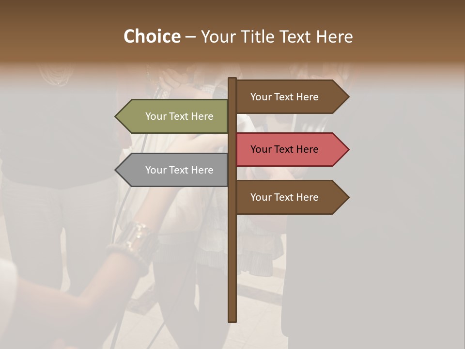 Communication Stage Microphone PowerPoint Template