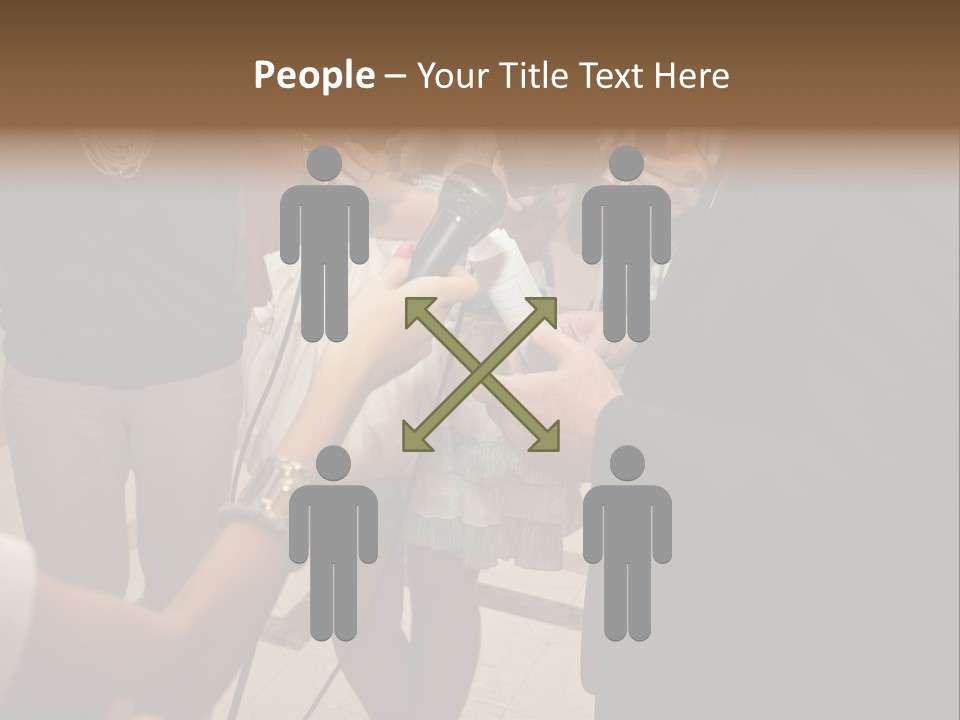 Communication Stage Microphone PowerPoint Template