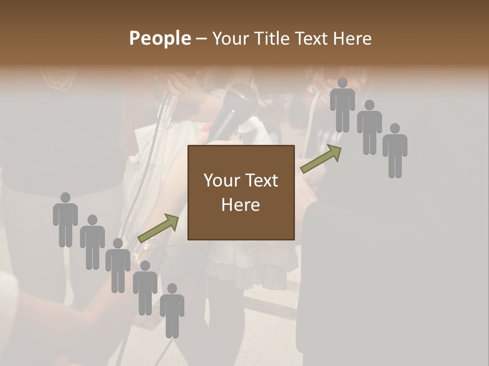 Communication Stage Microphone PowerPoint Template