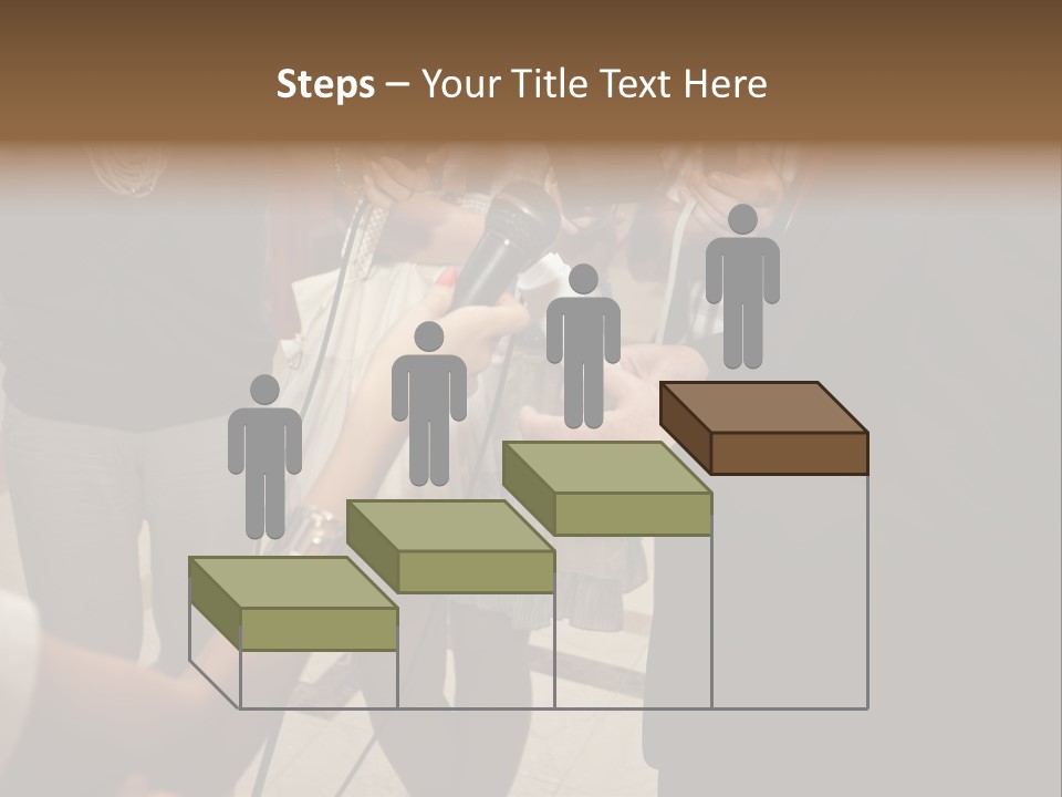 Communication Stage Microphone PowerPoint Template