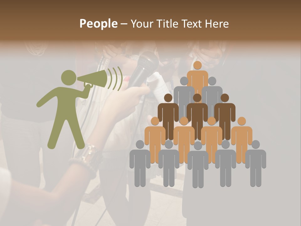 Communication Stage Microphone PowerPoint Template