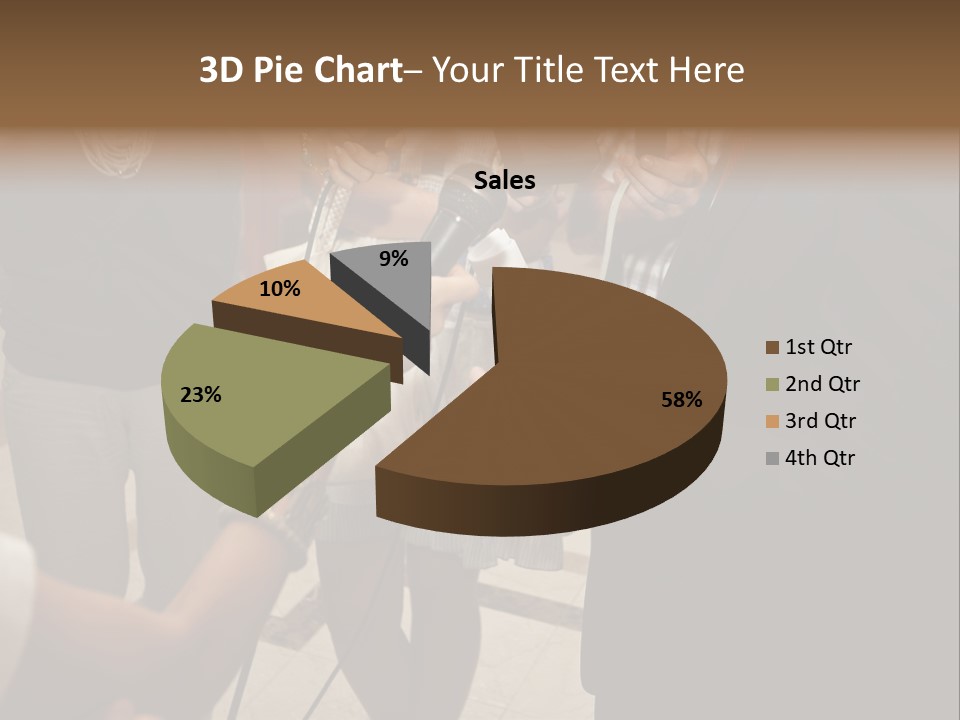 Communication Stage Microphone PowerPoint Template