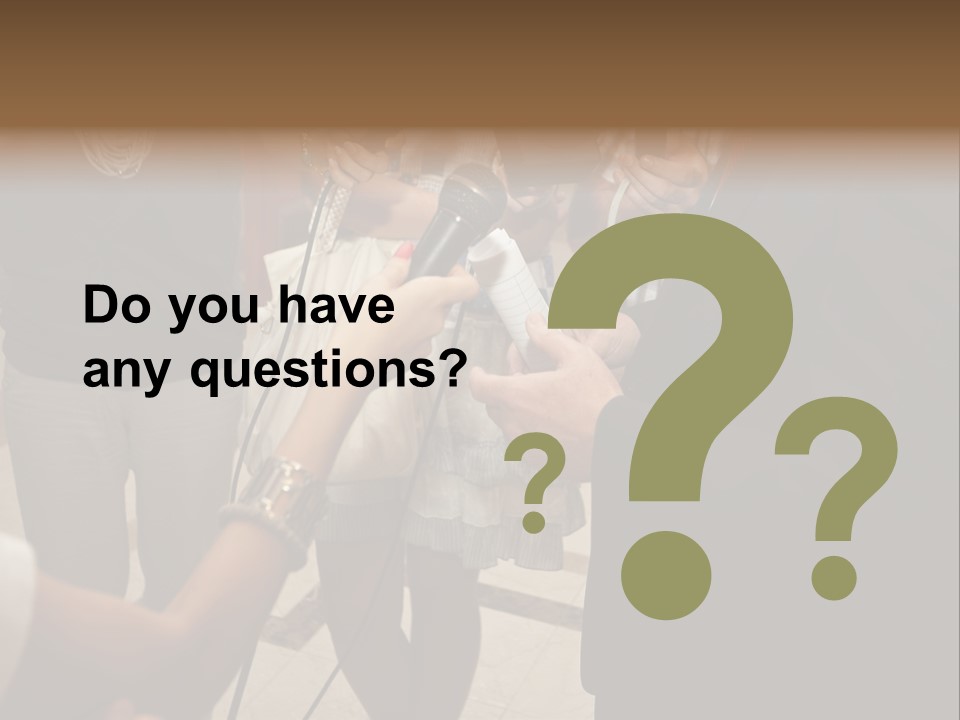 Communication Stage Microphone PowerPoint Template